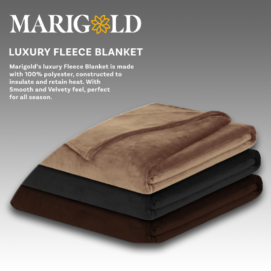 Marigold Elegance Fleece Blanket